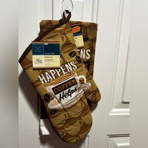 Home Collection Brown Coffee-Themed Kitchen Towel